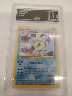 Gyarados Base Set Holo Pokemon Card WOTC PSA BGS GMA 7 NM - Image 1