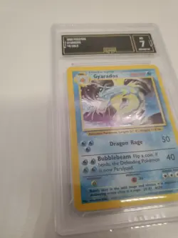 Gyarados Base Set Holo Pokemon Card WOTC PSA BGS GMA 7 NM - Image 5