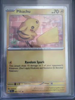 Pokemon TCG SV05: Temporal Forces Pikachu Reverse Holo Card 051/162 - Image 1