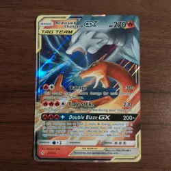 Reshiram & Charizard GX 20/214 Unbroken Bonds #20 Tag Team NM Full Art Card - Image 1