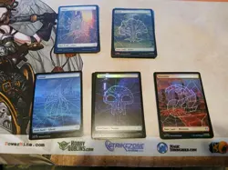 32x Spiderman FOIL Full Art Web Lands MTG NM/M See Specs Below - Image 1