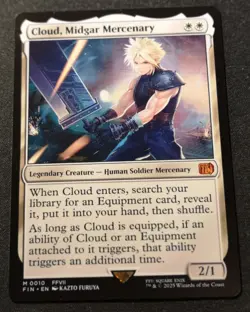 Cloud, Midgar Mercenary - FIN - MTG - EN - NM - 0010 - Image 1