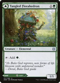 MTG Magic the Gathering Tangled Florahedron (211/493) Zendikar Rising NM - Image 1