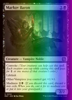 MTG Markov Baron (14/230) March of the Machine The Aftermath NM FOIL - Image 1