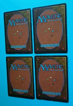 Magic the Gathering MTG Legends FALLEN ANGEL X 4 MP U 1994 Vintage Nice! - Image 4