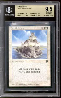 Magic MTG Legends Fortified Area BGS 9.5 (9, 9.5, 9.5, 9.5) GEM MINT - Image 1