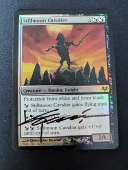 Stillmoon Cavalier LP MTG Magic the Gathering - Signed by artist - FOIL - Image 1