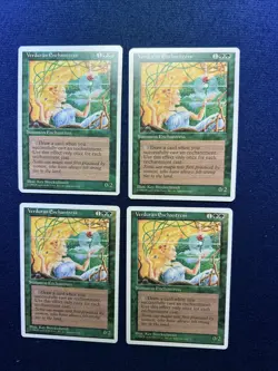 MTG PLAYSET of FOUR 4th Ed Verduran Enchantress 2 M/NM 2 LP 1995 release - Image 1