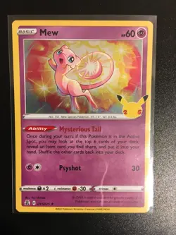 Mew 11/25 - Celebrations 25th Anniversary - NM Holo Rare - Pokemon TCG - Image 1