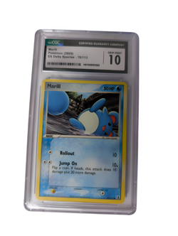 🌟GEM MINT 10🌟 Marill 76/113 - Delta Species - MINT 10 CGC - 2005 Pokemon TCG - Image 1