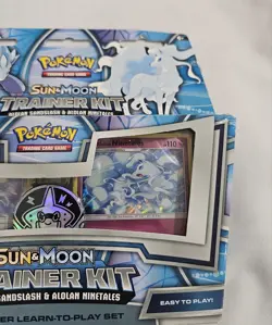 *NEW/SEALED* Pokemon Alolan Sandslash & Alolan Ninetales Sun & Moon Trainer Kit - Image 5