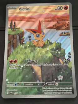 JUMBO Victini 208 Victini Box Promo Holo Full Art NM Pokemon Card 2025 - Image 1