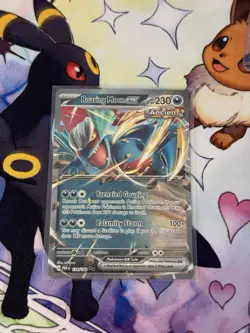 Pokemon TCG Roaring Moon EX Paradox Rift 124/182 Double Rare Holo Card NM - Image 1