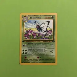 Pokemon Jungle 'D' Edition Error Butterfree 33/64 1st Edition Uncommon - Image 1