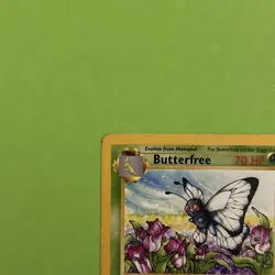 Pokemon Jungle 'D' Edition Error Butterfree 33/64 1st Edition Uncommon - Image 3