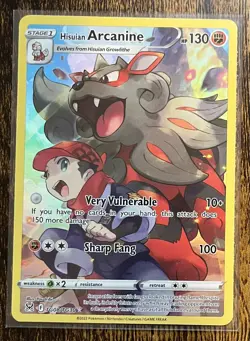 Hisuian Arcanine TG08/TG30 Pokemon TCG Lost Origin Ultra Rare NM/Mint - Image 1