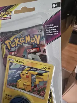 Pokemon Sun & Moon Unified Minds Checklane Blister w/ Pikachu Promo Sealed - Image 4