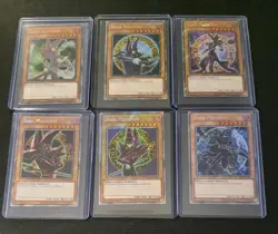 6 Dark Magician Alternative Arts RA04 RA03 Platinum Secret Rares Set YUGIOH NM - Image 1