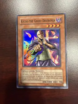 Yu-Gi-Oh!-Kycoo The Ghost Destroyer - Super Rare/Holo-LON-062-Original Print-LP - Image 1