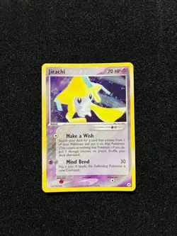 Pokemon TCG Jirachi Holo Rare Card 8/101 EX Hidden Legends 2004 LP - Image 1