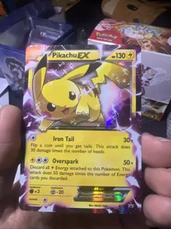 Pokemon TCG Pikachu EX XY84 Black Star Promo Holo Card NM/MT Condition - Image 1