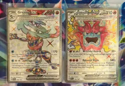 Pokemon Twilight Masquerade ex Lot 2 Cards Greninja Ex Ogerpont Ex - Image 1