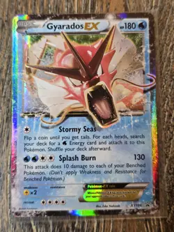 Gyarados EX XY106 XY Black Star Promo Pokemon Card Near Mint - Image 1