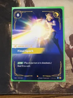 Final Spark Riftbound Origins Lux Card NM Proving Grounds Exclusive - Image 1