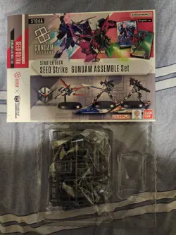 Gundam Card Game ST04A Gundam Assemble Set SEED Strike *NO DECK - Gunpla Only* - Image 1