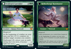 Avabruck Caretaker // Hollowhenge Huntmaster - Foil Magic mtg Light Play, Englis - Image 1