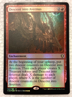 MTG Descent into Avernus - Foil - CLB NM - Image 1
