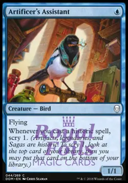 Artificer's Assistant 1x FOIL DOM MTG Dominaria Common MINT blue - Image 1