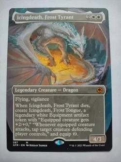 MTG Icingdeath, Frost Tyrant (Borderless) - Adventures in the Forgotten Realms - Image 1
