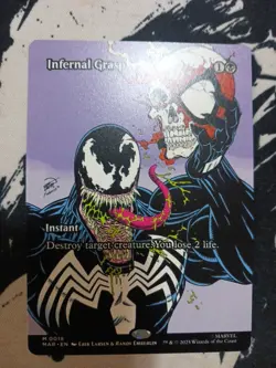 Infernal Grasp Borderless MTG Spiderman NM - Image 1