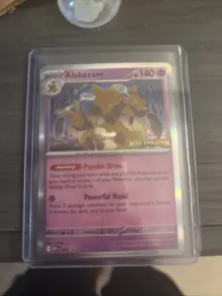 Pokemon TCG - Alakazam - Mega Evolutions 003 - Black Star Promo Stamped - Image 1