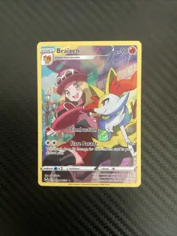 NM Pokemon Silver Tempest Braixen Trainer Gallery TG01 Full Art #TG01/TG30 - Image 1