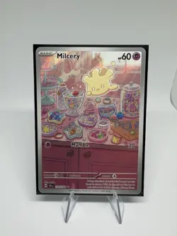 Pokemon TCG Stellar Crown Milcery Illustration Rare Card 152/142 NM-M Condition - Image 1