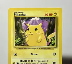 Pikachu 58/102 (HP) Common Base Set Unlimited 1996 WOTC Pokemon Card - Image 3