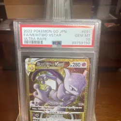 2022 Pokemon Mewtwo VSTAR Ultra Rare Pokemon GO JPN 091/071 PSA 10 GEM MINT - Image 3