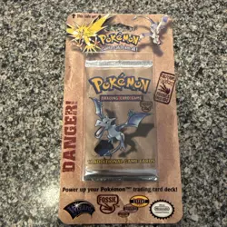 1999 Pokemon Fossil Blister Pack - Factory Sealed - WOTC Aerodactyl - Image 3