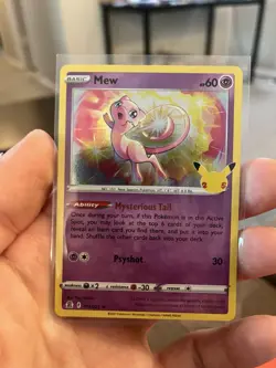 Pokemon Celebrations Mew 011/025 Holo 25th Anniversary NM - Image 1