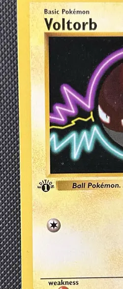 Voltorb Pokemon 1st Edition Base Set 67/102 LP-NM Non-Holo Shadowless Common🔥🔥 - Image 2