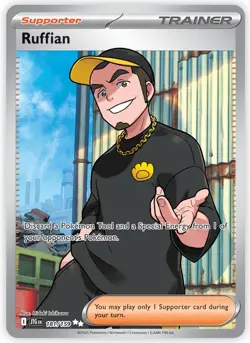 Pokemon TCG Ruffian 181/159 ULTRA RARE Sv Journey Together Holo EN - Image 1