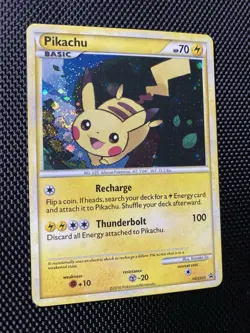 Pikachu HGSS03 Swirl Pokemon TCG: 2010 HGSS Black Star Promo NM - Image 1