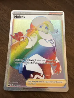 Pokemon Melony 218/198 Swsh06: Sword & Shield Chilling Reign Secret Rare Holo - Image 1