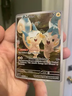 Pachirisu 208/198 Scarlet & Violet Base Illustration Rare Pokemon TCG NM - Image 4