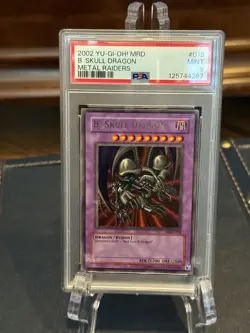 2002 Yu-Gi-Oh: Metal Raiders #MRD-018 Black Skull Dragon PSA 9 - Image 1