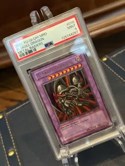 2002 Yu-Gi-Oh: Metal Raiders #MRD-018 Black Skull Dragon PSA 9 - Image 2