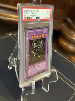 2002 Yu-Gi-Oh: Metal Raiders #MRD-018 Black Skull Dragon PSA 9 - Image 5