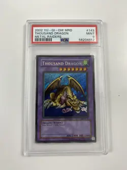 Yu-Gi-Oh PSA 9 MRD-143 Thousand Dragon Secret Rare 2003 - Image 1